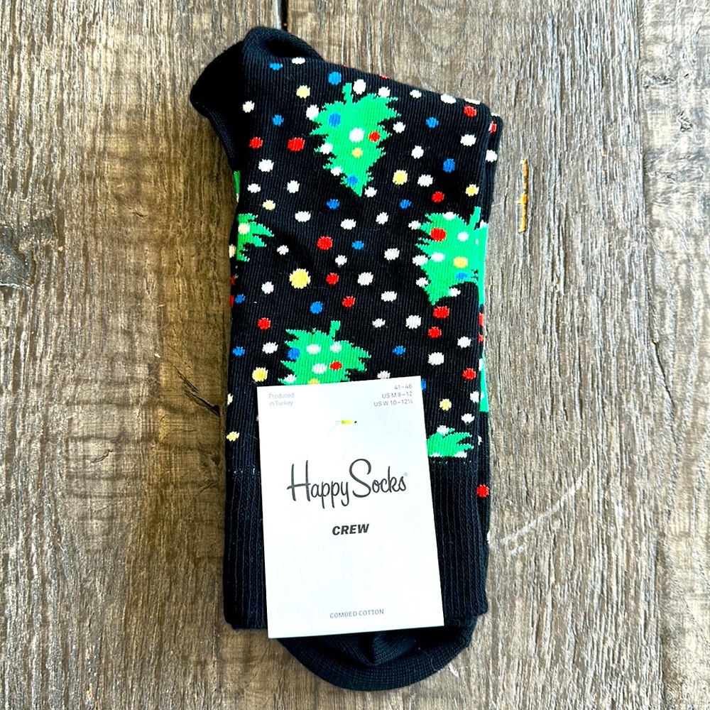 Happy Socks Christmas Socks Size US M 8-12, W 10-12.5